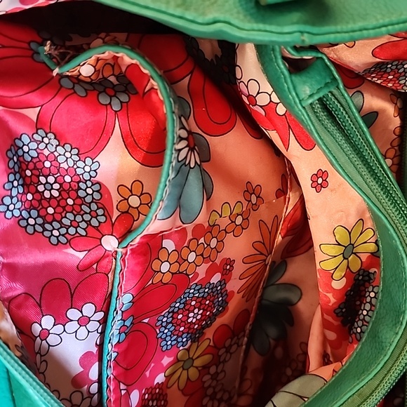 Revolution Green Studded Vegan Purse - Picture 7 of 9